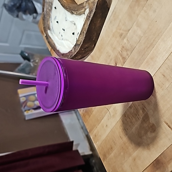 Purple soft touch starbucks tumbler - Picture 6 of 8